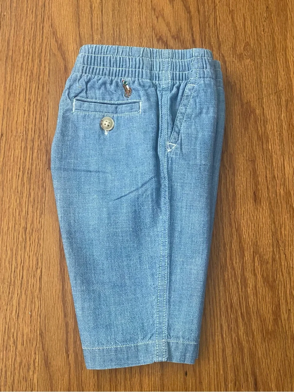 Ralph Lauren Oxford Long Sleeve Shirt and Chambray Pants Baby Boy Set